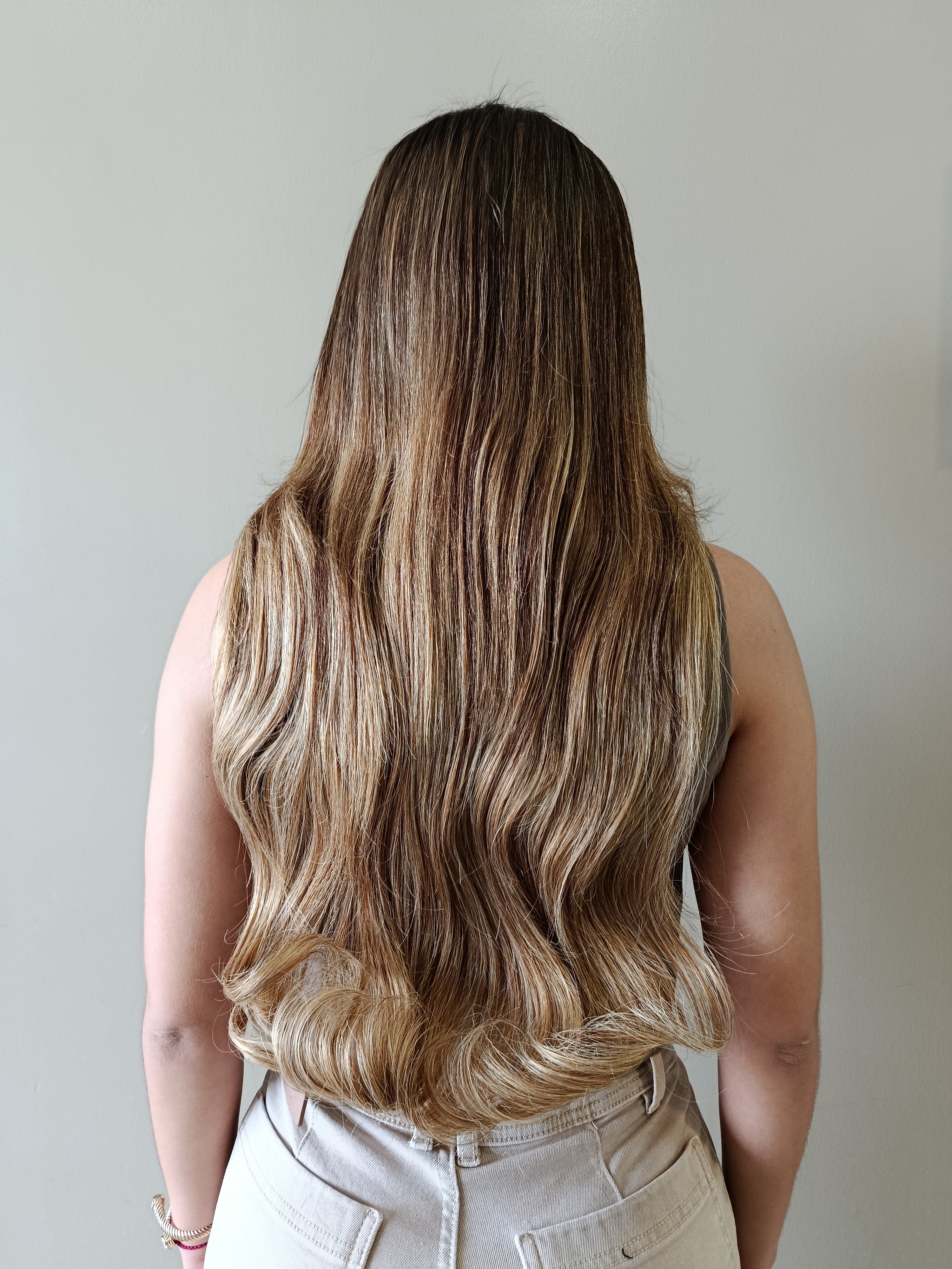 Base y Mechas Rubio Cenizo